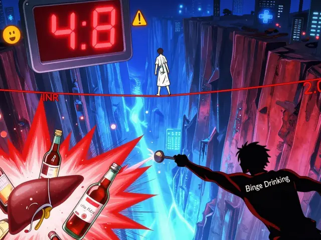 Alcohol Binge Drinking on Warfarin: INR Swings and Bleeding Risk