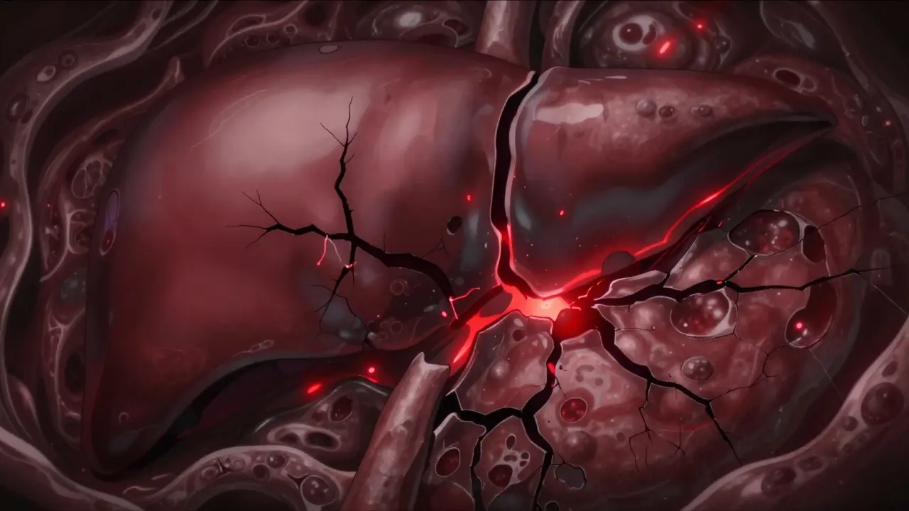 Cracked tissue armor with red sparks showing inflammation damage.