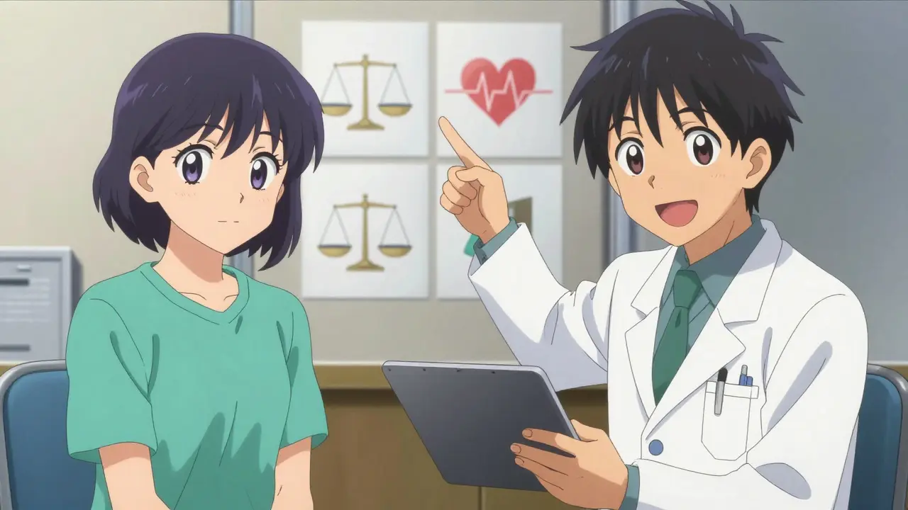 Patient discussing treatment options with doctor