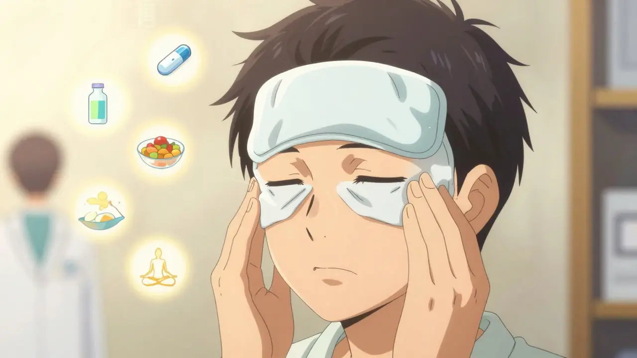 Anime patient practicing holistic care for outbreak prevention