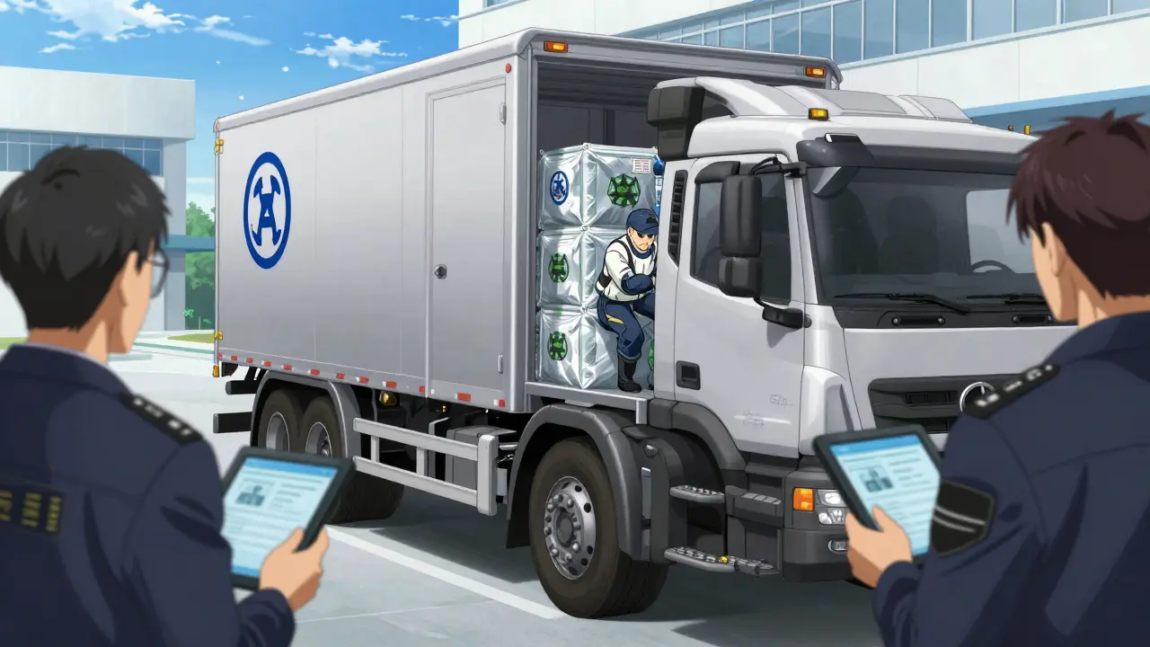 Reverse distributor securely collecting pharmaceutical waste from a clinic