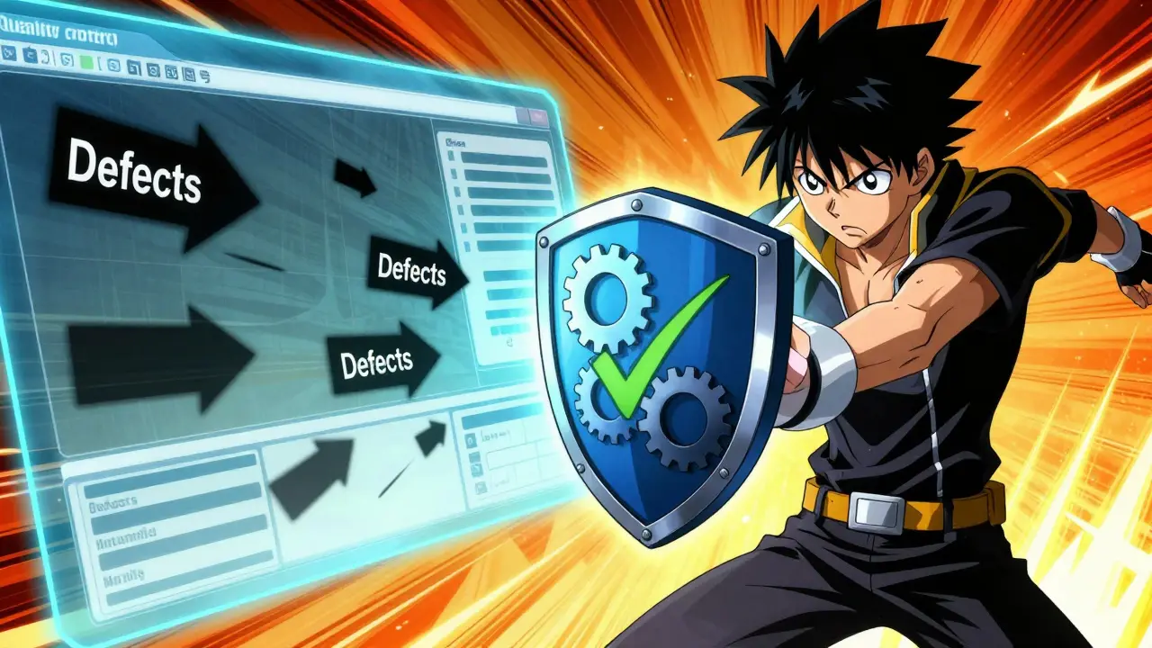 Shounen hero shielding medical devices from abstract defects